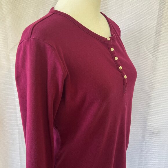 Lands' End Tops - Lands' End Women's Long Sleeve Henley